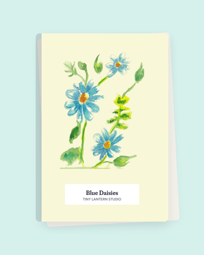 Blue Daisies notebook