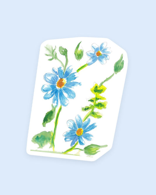 Blue Daisies sticker