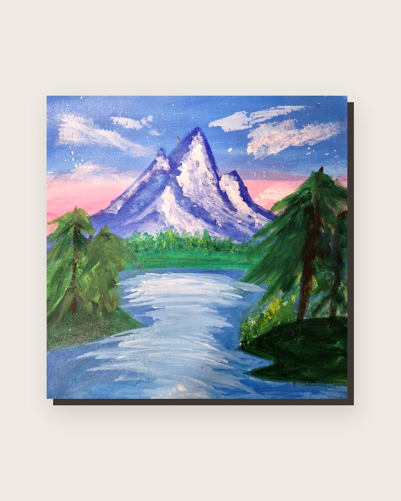 Cold and Snowy, original painting by Vihaan