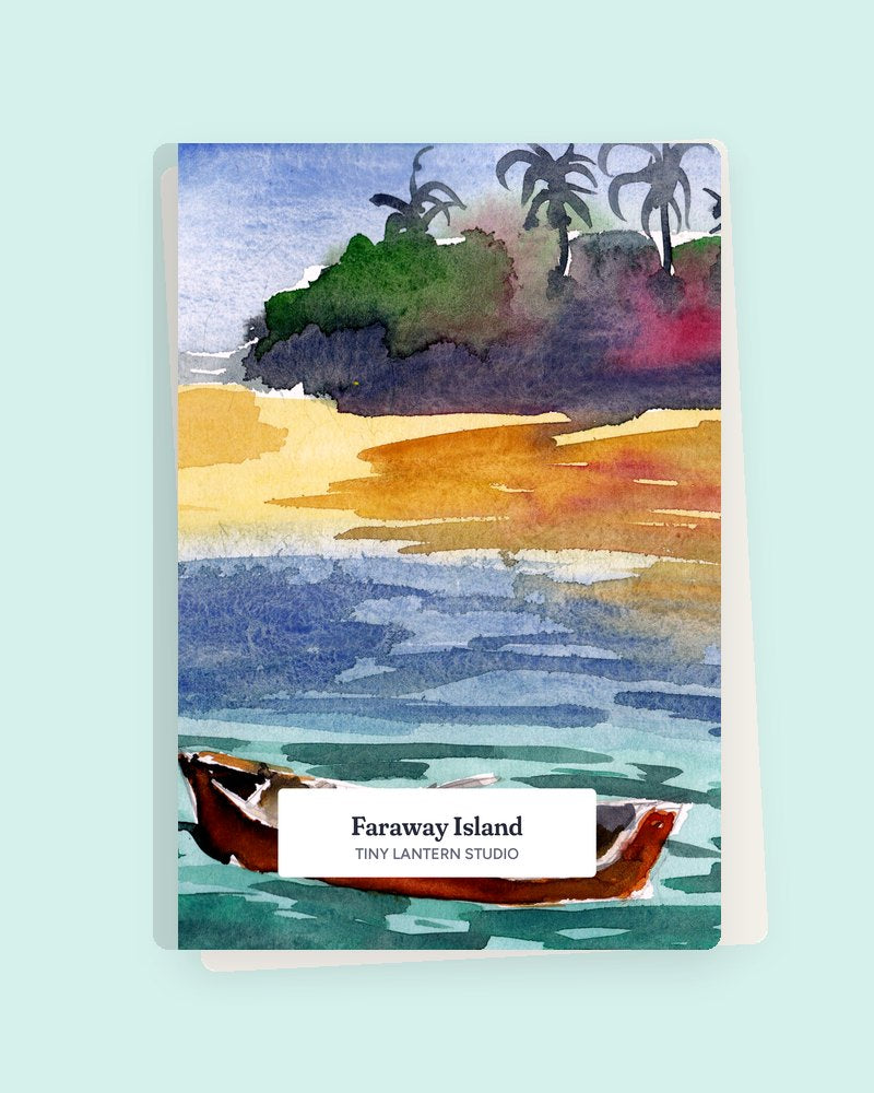 Faraway Island notebook