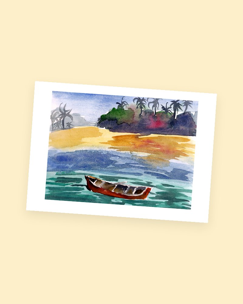 Faraway Island postcard