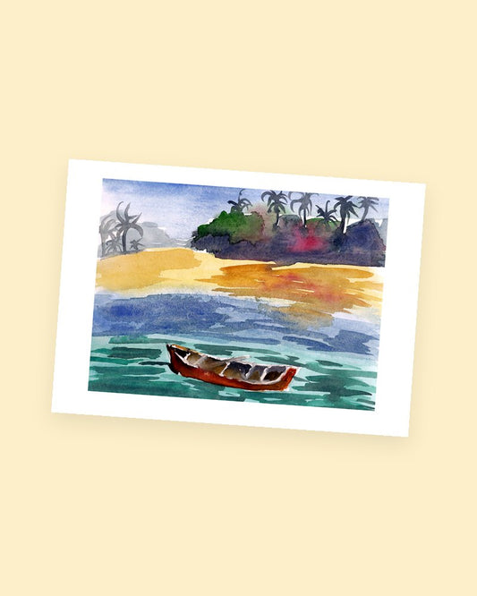 Faraway Island postcard