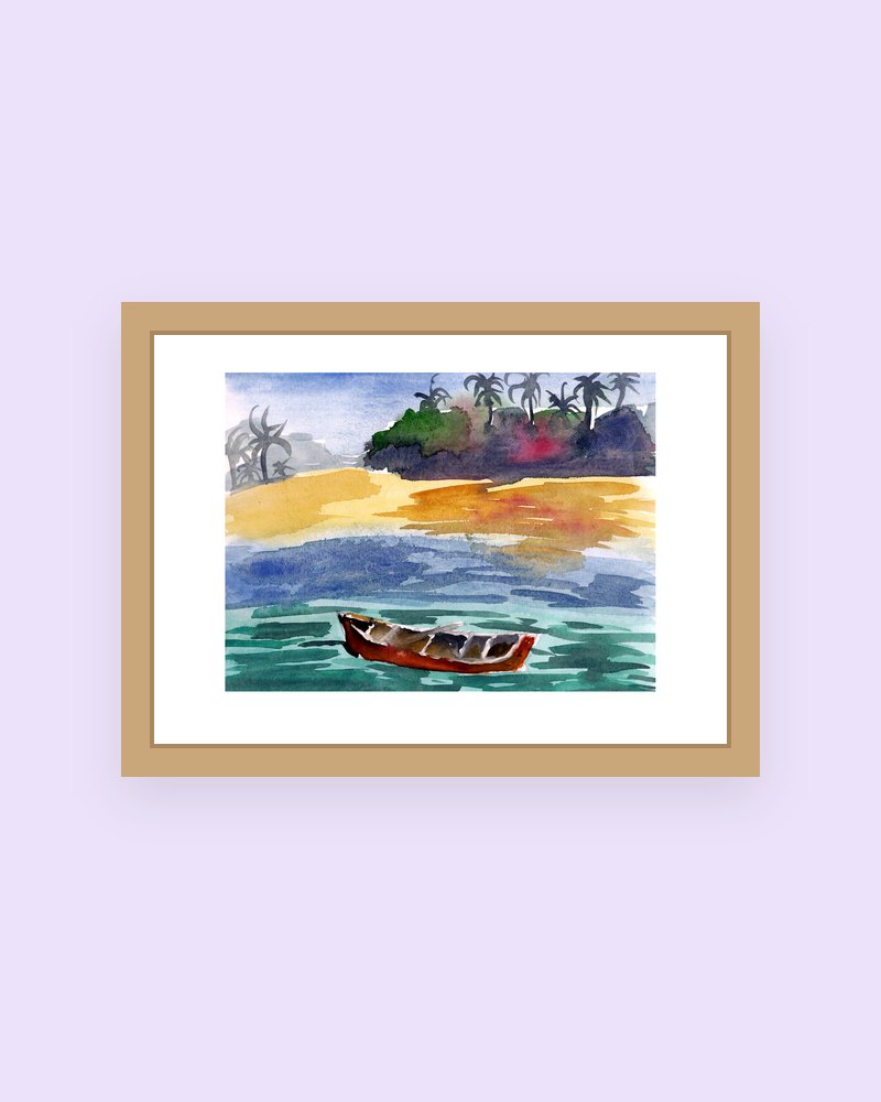 Faraway Island art print
