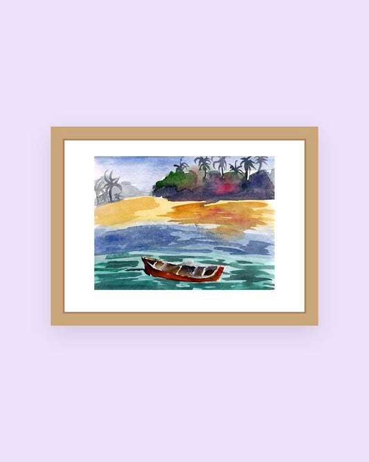 Faraway Island art print