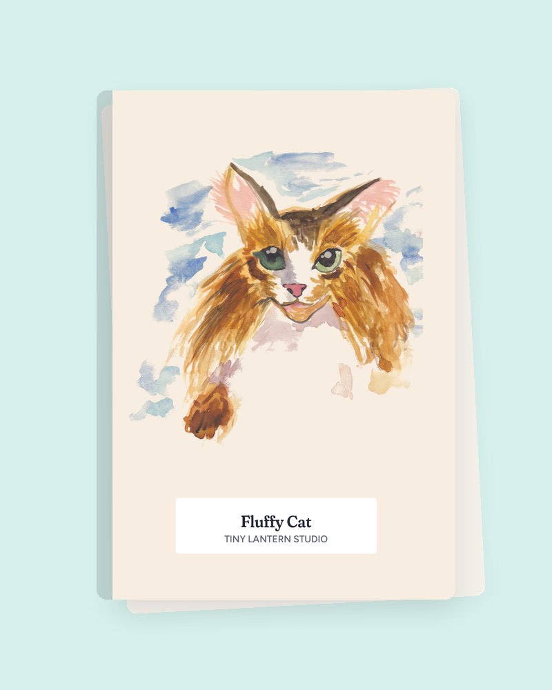 Fluffy Cat notebook