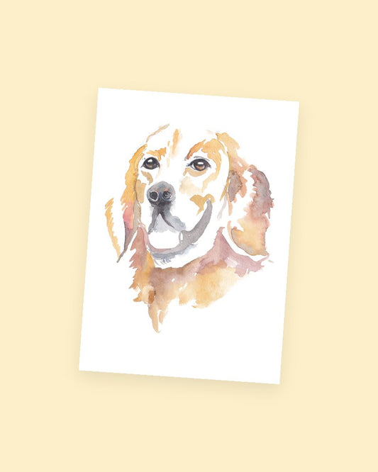 Golden Pup postcard