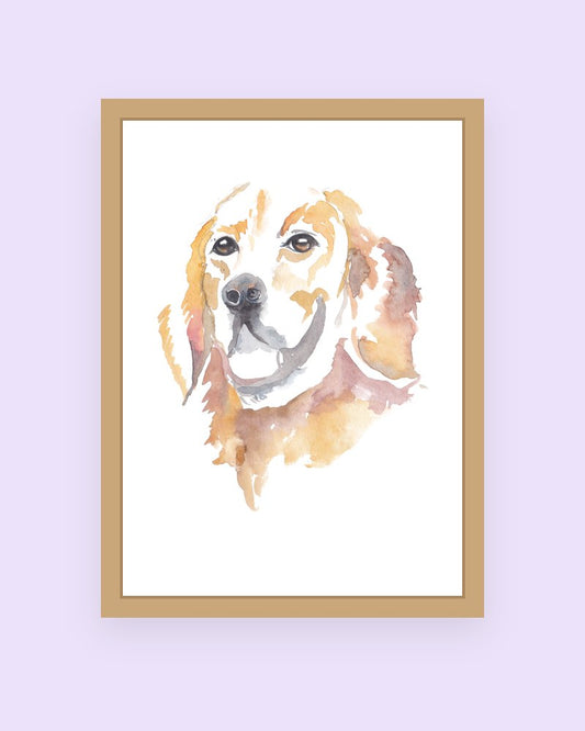 Golden Pup art print
