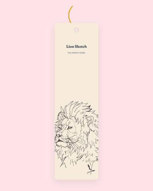 Lion Sketch bookmark