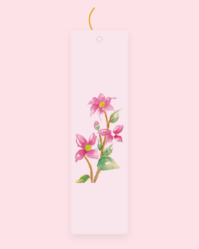 Pink Blossoms bookmark