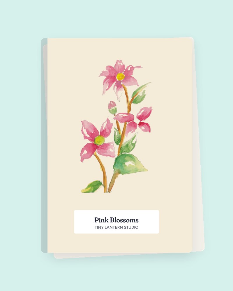 Pink Blossoms notebook