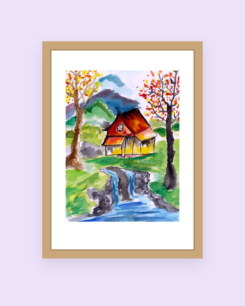 River House art print