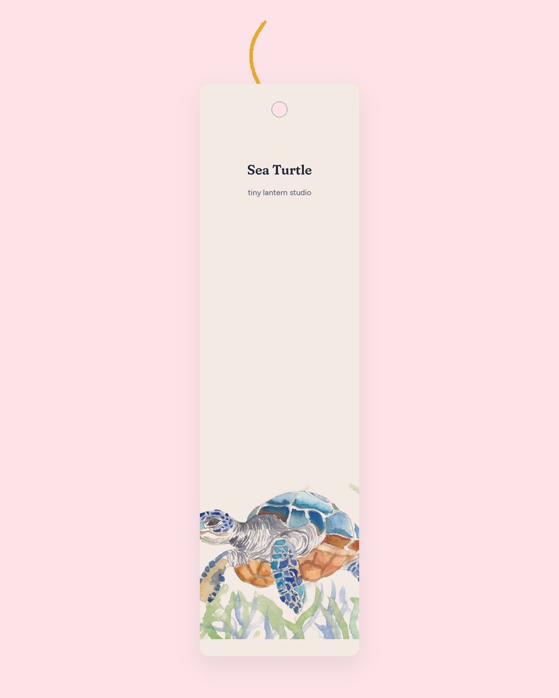 Sea Turtle bookmark