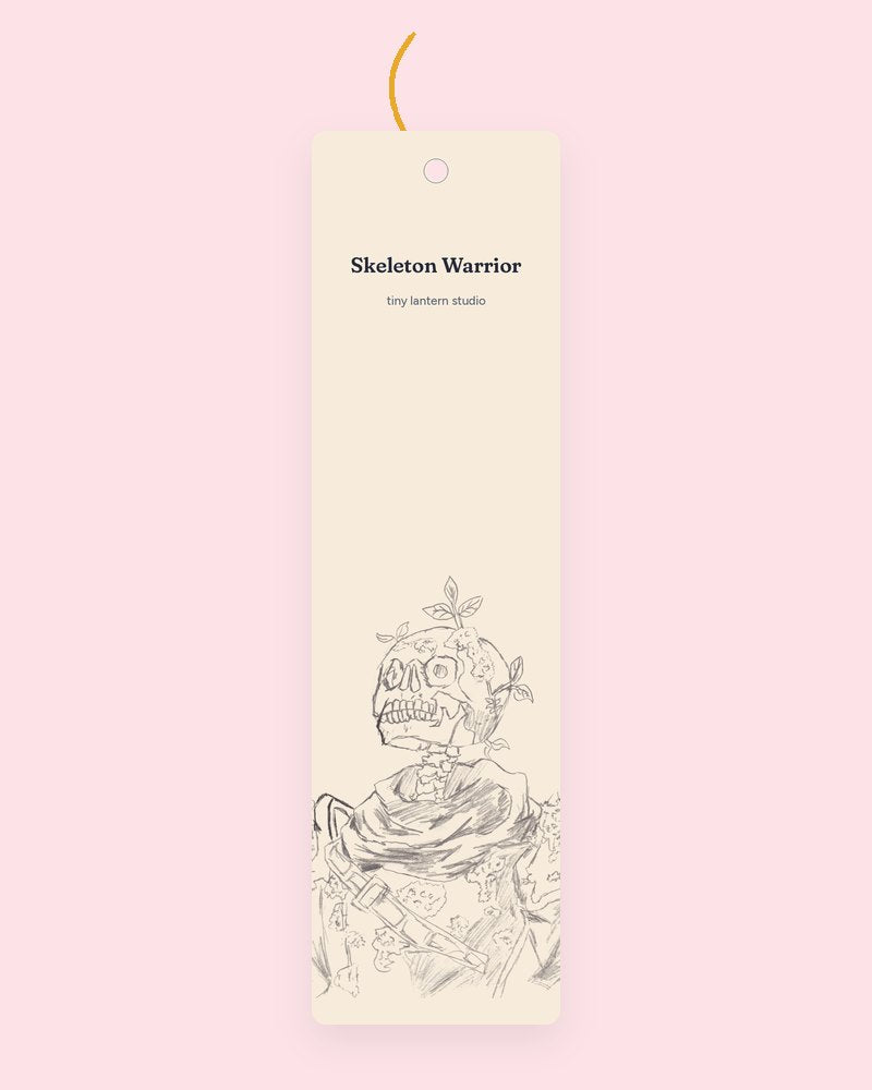 Skeleton Warrior bookmark