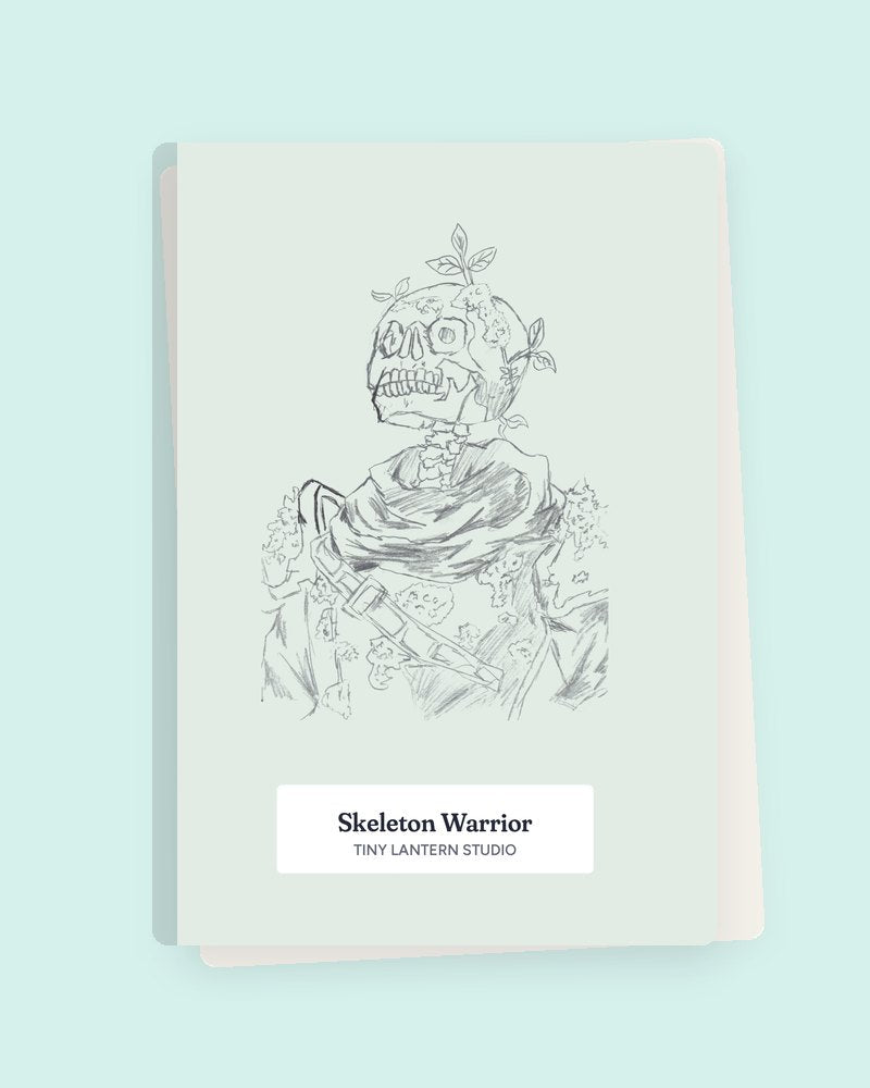 Skeleton Warrior notebook