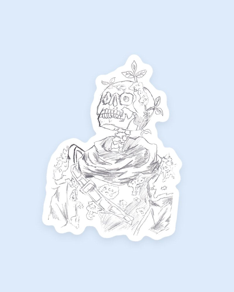 Skeleton Warrior sticker