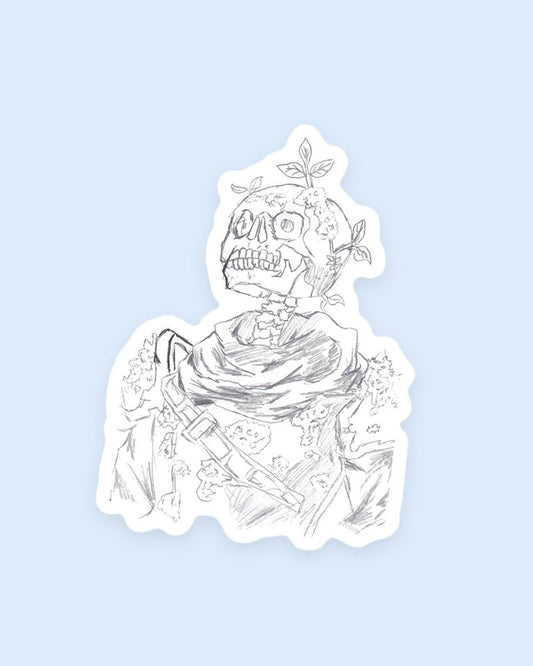Skeleton Warrior sticker